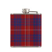 Clan Hamilton Wappen und Tartan Flag Flachmann (Rückseite)