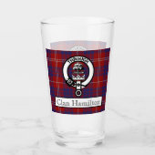 Clan Hamilton Wappen und Tartan Glas (Vorderseite)