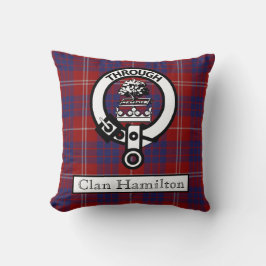 Clan Hamilton Wappen und Tartan II Kissen