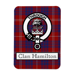 Clan Hamilton Wappen und Tartan II Magnet