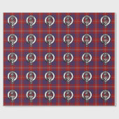 Clan Hamilton Wappen und Tartan Wrapping Paper Geschenkpapier (Flach)