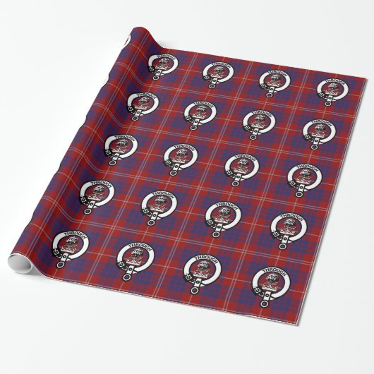 Clan Hamilton Wappen und Tartan Wrapping Paper Geschenkpapier (Ungerollt)