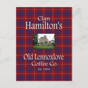 Clan Hamiltons Old Lennoxlove Coffee Co. Postkarte