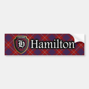 Clan-Hamiltontartan-Autoaufkleber Autoaufkleber