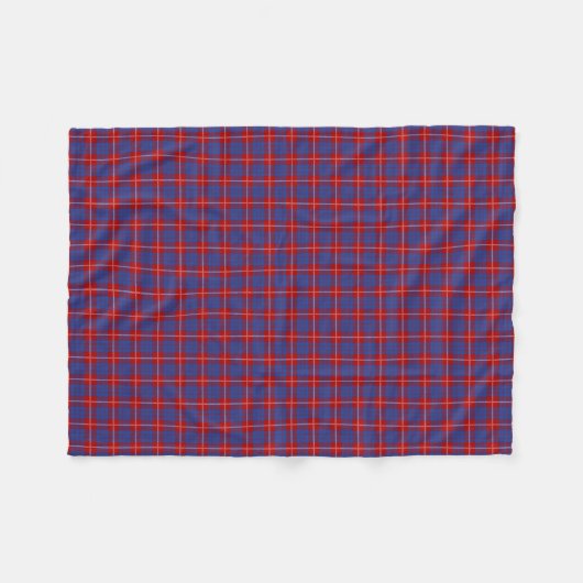 Clan-HamiltonTartan Fleecedecke (Vorderseite (Horizontal))