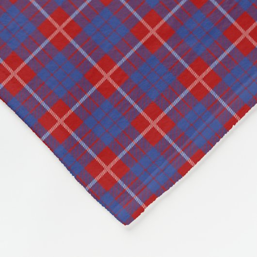 Clan-HamiltonTartan Fleecedecke (Ecke)