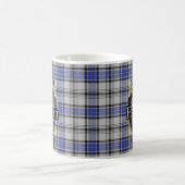 Clan-Hannah Hannay Tartan-Schild gekreuzte Kaffeetasse (Mittel)