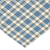 Clan Hannay Blue und White Scottish Tartan Kurzer Tischläufer (Ecke)