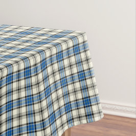 Clan Hannay Bright Blue und White Scottish Tartan Tischdecke