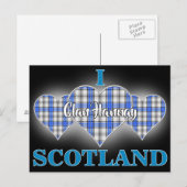 Clan Hannay I Liebe Schottland Tartan Herz Postkarte (Vorne/Hinten)