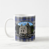 Clan Hannay Sorbie Turm-SchlossTartan Kaffeetasse (Links)