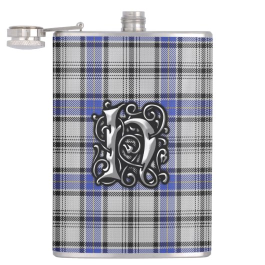 Clan Hannay Tartan-alte Schottland-Flasche Flachmann (Geöffnet)