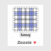 Clan Hannay Tartan Aufkleber (Blatt)