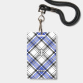 Clan Hannay Tartan Ausweis (Vorderseite mit Lanyard)