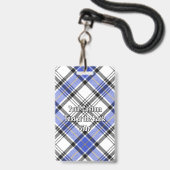 Clan Hannay Tartan Ausweis (Rückseite mit Lanyard)