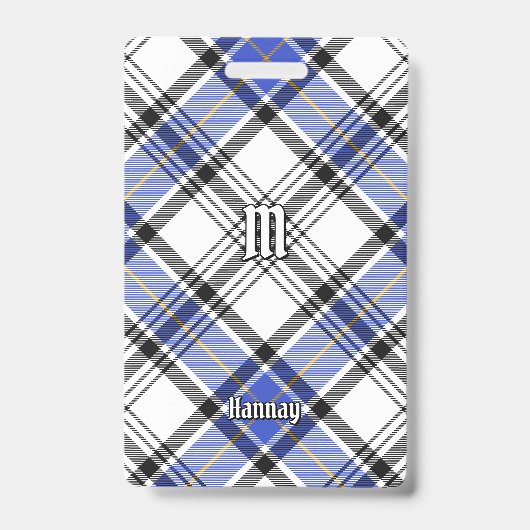 Clan Hannay Tartan Ausweis (Vorderseite)