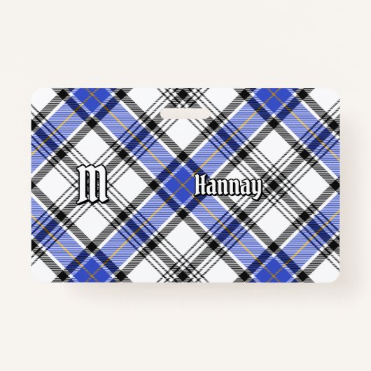 Clan Hannay Tartan Ausweis (Vorderseite)