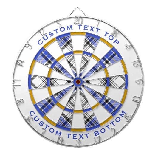 Clan Hannay Tartan Dartscheibe (vorne)