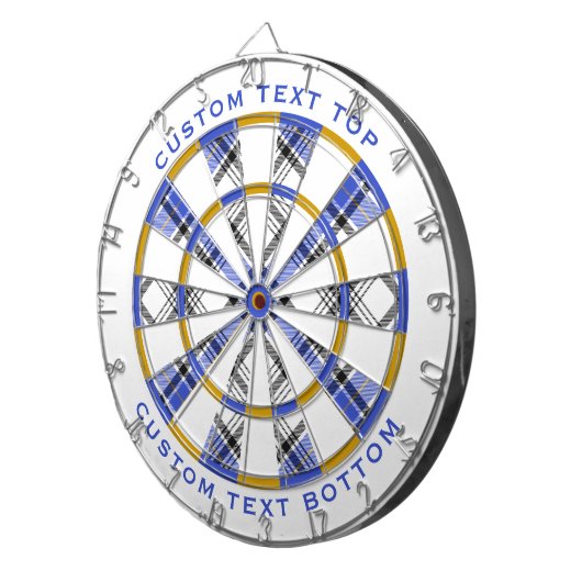 Clan Hannay Tartan Dartscheibe (Vorderseite rechts)