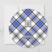 Clan Hannay Tartan Einladung (Vorderseite)