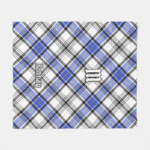 Clan Hannay Tartan Fleecedecke (Vorderseite (Horizontal))