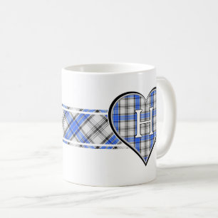Clan Hannay Tartan Heart Kaffeetasse