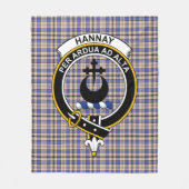Clan Hannay Tartan Kariert Fleecedecke (Vorderseite)