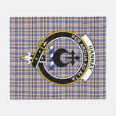 Clan Hannay Tartan Kariert Fleecedecke (Vorderseite (Horizontal))