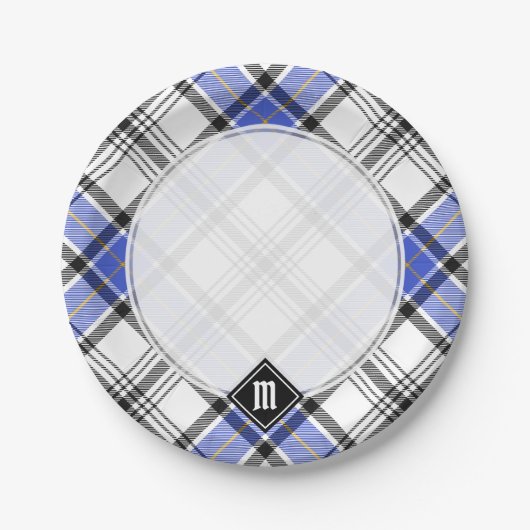Clan Hannay Tartan Pappteller (Vorderseite)