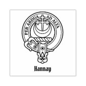 Clan Hannay Wappen Rubber Briefmarke Gummistempel (Prägung)