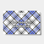 Clan Hannay Wappen über Tartan Ausweis (Rückseite)
