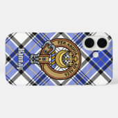 Clan Hannay Wappen über Tartan Case-Mate iPhone Hülle (Rückseite (Horizontal))