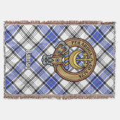 Clan Hannay-Wappen über Tartan Decke (Vorderseite)