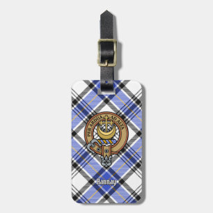 Clan Hannay Wappen über Tartan Gepäckanhänger