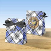 Clan Hannay Wappen über Tartan Geschenkschachtel