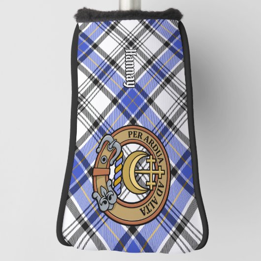 Clan Hannay Wappen über Tartan Golf Headcover (Rotieren 90)