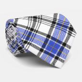 Clan Hannay Wappen über Tartan Krawatte (Gerollt)