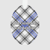 Clan Hannay Wappen über Tartan Ornament (Rückseite)