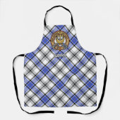 Clan Hannay Wappen über Tartan Schürze (Vorderseite)