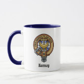 Clan Hannay Wappen über Tartan Tasse (Links)