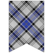 Clan Hannay weißer u. blauer Tartan Wimpelkette (Zweite Fahne)