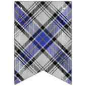 Clan Hannay weißer u. blauer Tartan Wimpelkette (Erste Fahne)