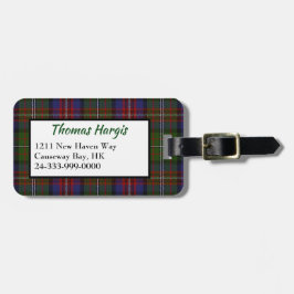 Clan Hargis Tartan Karierter Gepäcktag Gepäckanhänger