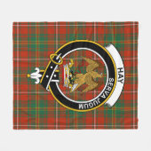 Clan Hay Ancient Tartan Kariert Fleecedecke (Vorderseite (Horizontal))