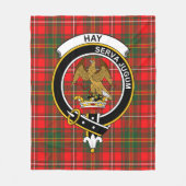 Clan Hay Modern Tartan Kariert Fleecedecke (Vorderseite)