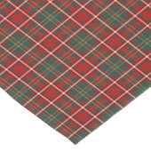Clan Hay Red und Green Scottish Tartan Kurzer Tischläufer (Ecke)