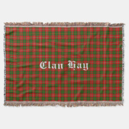 Clan Hay Tartan Throw Blanket Decke