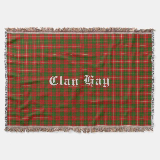Clan Hay Tartan Throw Blanket Decke (Vorderseite)