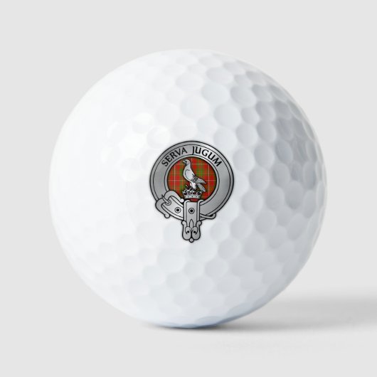 Clan Hay Wappen & Tartan Golfball (Vorderseite)