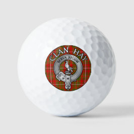 Clan Hay Wappen & Tartan Golfball